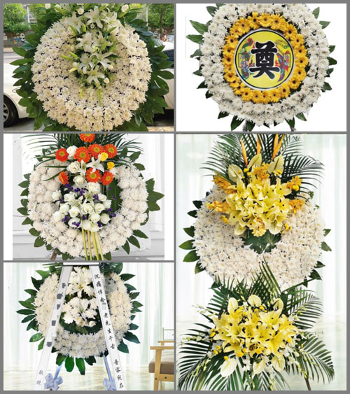 安徽安庆市岳西县白帽镇朱查村花圈速递